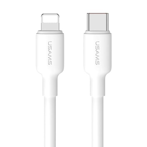 P4Y Kabel SJ612 U84 kompatibel mit Lightning zu USB Typ-C zum Aufladen und Datenübertragung Schnelles Aufladen PD 20W 480Mbps 3m Weiß von P4Y