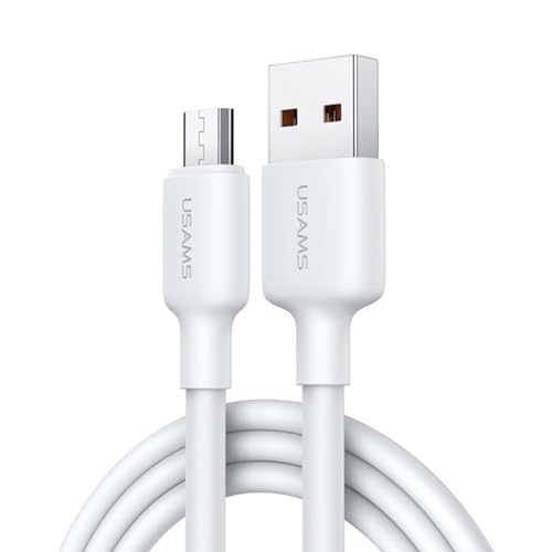 P4Y Micro USB Kabel für schnelles Aufladen und Datenübertragung 2A 480Mbps Materialien: PVC 0.5m weiß US-SJ623 U84 von P4Y