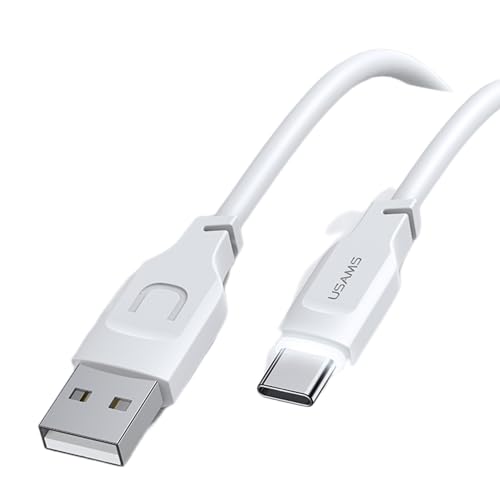 P4Y USB-C Kabel US-SJ568 Fast Charging PD 6A Hergestellt aus hochwertigem TPE-Material Datenraten bis zu 480 Mbps Weiß 1.2m Lithe Serie von P4Y