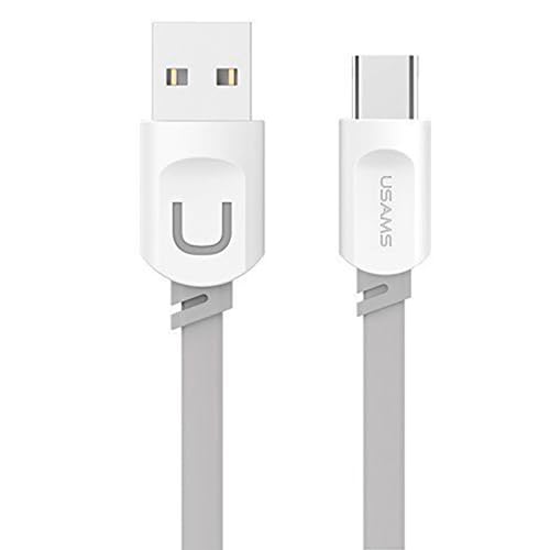 P4Y USB-C Lade- und Datenkabel 2.1A Material: TPE 1m grau US-SJ113 von P4Y
