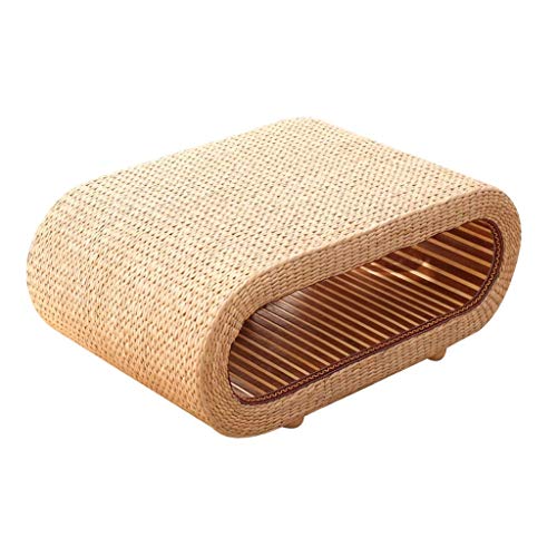 P9IDEDFH Kleiner Tisch, kleiner Teetisch, Schlafzimmer, kleiner Esstisch, einfacher Bambus- und Rattan-Tisch, Tatami-Plattform, niedriger Tisch, Computertisch (Größe : S) von P9IDEDFH