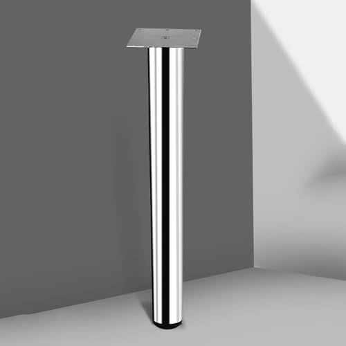 PA-DABAOO 1 X Rundes Tischbein Aus Edelstahl, 71,1 Cm Verstellbare Hohe Schreibtischbeine Aus Metall Oder Zum Selbermachen, Schnell Zu Installierende Beine Mit Verstellbarer Fußschale,Metallisch PA-DABAOO 1 X Rundes Tischbein Aus Edelstahl, 71,1 Cm Verstellbare Hohe Schreibtischbeine Aus Metall Oder Zum Selbermachen, Schnell Zu Installierende Beine Mit Verstellbarer Fußschale,Metallisch von PA-DABAOO