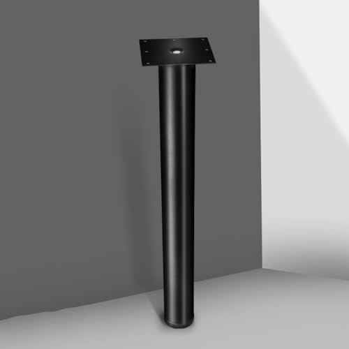 PA-DABAOO 1 X Rundes Tischbein Aus Edelstahl, 71,1 Cm Verstellbare Hohe Schreibtischbeine Aus Metall Oder Zum Selbermachen, Schnell Zu Installierende Beine Mit Verstellbarer Fußschale,Schwarz PA-DABAOO 1 X Rundes Tischbein Aus Edelstahl, 71,1 Cm Verstellbare Hohe Schreibtischbeine Aus Metall Oder Zum Selbermachen, Schnell Zu Installierende Beine Mit Verstellbarer Fußschale,Schwarz von PA-DABAOO