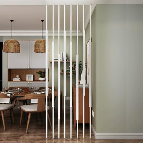 PA-DABAOO 8Pcs Raumteiler Datenschutzbildschirme, Datenschutzbildschirm Partition Wandmasten Säulen Für Raumtrennung, Datenschutzbildschirm -Spaltendekor,A70cm/27.5in von PA-DABAOO