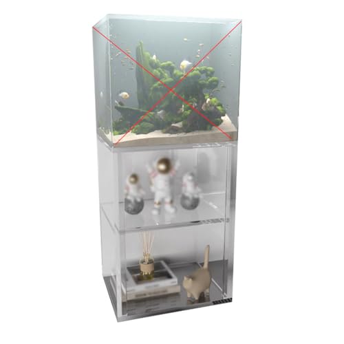 PA-DABAOO Acryl-Aquarienständer,Transparenter Aquarienständer,Moderner Schildkrötenbeckenständer Mit Lagerschränken,Offenes Design,Reservierte Löcher,35 * 35 * 70cm PA-DABAOO Acryl-Aquarienständer,Transparenter Aquarienständer,Moderner Schildkrötenbeckenständer Mit Lagerschränken,Offenes Design,Reservierte Löcher,35 * 35 * 70cm von PA-DABAOO