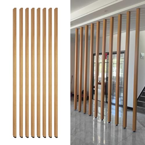 PA-DABAOO Decke Zu Bodenpartition Post, Raumteiler Partition Post Slates, Datenschutz Bildschirm Säulendekoration Verstellbare Füße, Keine Bohrung Installation,100cm/39.3in von PA-DABAOO