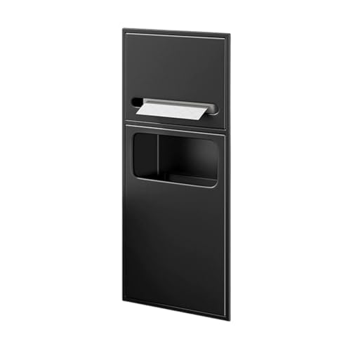 PA-DABAOO Eingebaute Nischen Aus Edelstahl, Versenktes Duschregal Mit Mülleimer, Multifunktionaler Aufbewahrungsschrank Für Toilettenpapier/Shampoo/Toilettenartikel,Black 60cm PA-DABAOO Eingebaute Nischen Aus Edelstahl, Versenktes Duschregal Mit Mülleimer, Multifunktionaler Aufbewahrungsschrank Für Toilettenpapier/Shampoo/Toilettenartikel,Black 60cm von PA-DABAOO