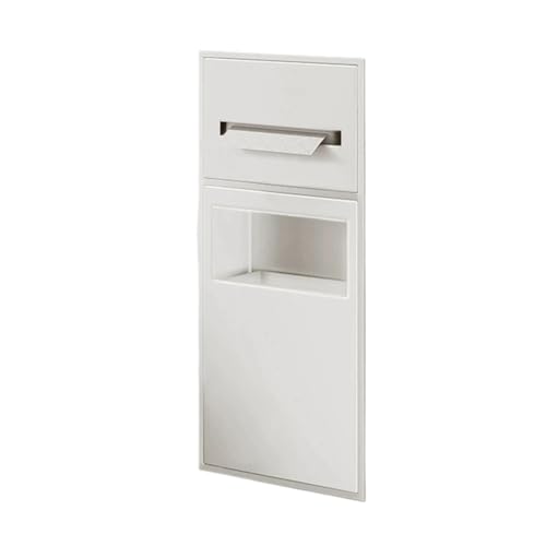 PA-DABAOO Eingebaute Nischen Aus Edelstahl, Versenktes Duschregal Mit Mülleimer, Multifunktionaler Aufbewahrungsschrank Für Toilettenpapier/Shampoo/Toilettenartikel,White 60cm PA-DABAOO Eingebaute Nischen Aus Edelstahl, Versenktes Duschregal Mit Mülleimer, Multifunktionaler Aufbewahrungsschrank Für Toilettenpapier/Shampoo/Toilettenartikel,White 60cm von PA-DABAOO