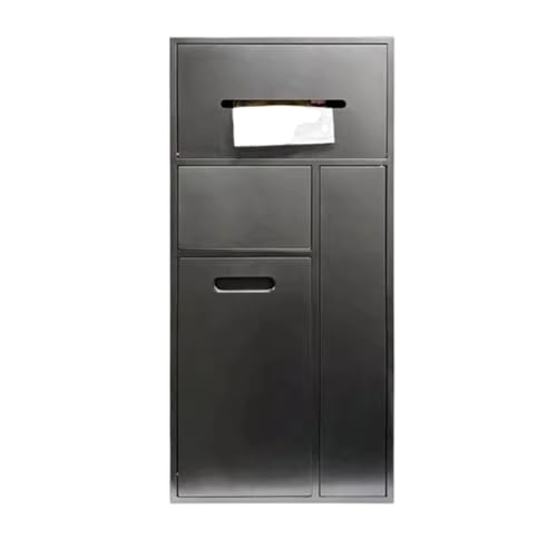PA-DABAOO Eingelassenes Toilettenpapier-Aufbewahrungsregal, Edelstahlnischen Mit Mülleimer, Versteckter Mülleimer Neben Der Toilette, An Der Wand Montierter ,Gray 65cm PA-DABAOO Eingelassenes Toilettenpapier-Aufbewahrungsregal, Edelstahlnischen Mit Mülleimer, Versteckter Mülleimer Neben Der Toilette, An Der Wand Montierter ,Gray 65cm von PA-DABAOO