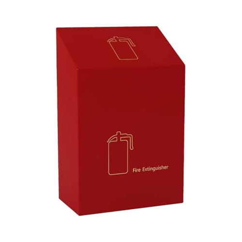 PA-DABAOO Feuerlöscher-Wand- Und Standhalterung, Notfall-Feuerlöscher-Außenschrank, Feuerlöscher-Displaybox Aus Stahl, Bietet Platz Für Zwei 5-Kg-Feuerlöscher,Red e von PA-DABAOO