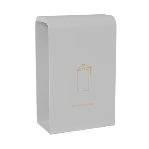 PA-DABAOO Feuerlöscher-Wand- Und Standhalterung, Notfall-Feuerlöscher-Außenschrank, Feuerlöscher-Displaybox Aus Stahl, Bietet Platz Für Zwei 5-Kg-Feuerlöscher,White a von PA-DABAOO