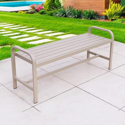 PA-DABAOO Gartenbänke Für Den Außenbereich, Terrassenparkbank, Metallrahmen Aus Aluminiumguss, Parksitz Für Zwei Personen, Lattensitz, Modernes Zweiersofa, Robuste Kommerzielle Bank,A Gray PA-DABAOO Gartenbänke Für Den Außenbereich, Terrassenparkbank, Metallrahmen Aus Aluminiumguss, Parksitz Für Zwei Personen, Lattensitz, Modernes Zweiersofa, Robuste Kommerzielle Bank,A Gray von PA-DABAOO