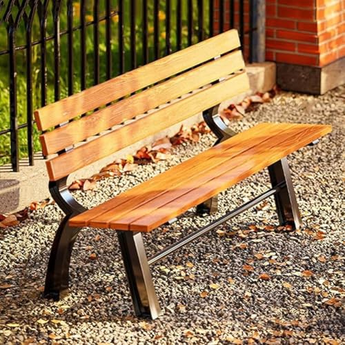 PA-DABAOO Gartenbank Aus Holz Für Den Außenbereich, Terrassenbank Mit Rückenlehne, Wetterfeste Gartensitzgelegenheit, Lattensitz, Terrassenmöbel Im Landhausstil,Beige PA-DABAOO Gartenbank Aus Holz Für Den Außenbereich, Terrassenbank Mit Rückenlehne, Wetterfeste Gartensitzgelegenheit, Lattensitz, Terrassenmöbel Im Landhausstil,Beige von PA-DABAOO