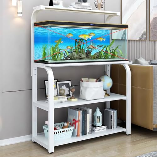 PA-DABAOO Großer Aquariumständer, Robuster Metall-Aquariumständer, Höhenverstellbar, Multifunktionales Lagerregal, Stabiler Metallrahmen, Mehrschichtiges Design, Mehr Stauraum,B von PA-DABAOO