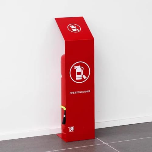 PA-DABAOO Kleine Feuerlöscherhalterung, 1 Stück Hochleistungs-Feuerlöscherhalter, Metall-Feuerlöscherschrank, Dekorative Feuerlöscherabdeckung,M von PA-DABAOO