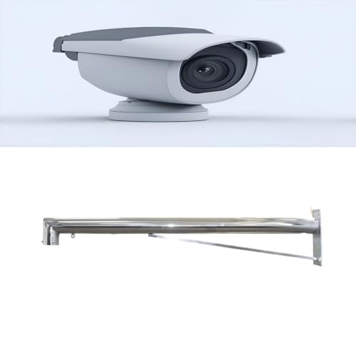 PA-DABAOO Montagehalterung Für Überwachungskameras, Kameraständer Aus Edelstahl, Universelle Hochleistungs-Überwachungskamerastange Für Den Außenbereich,C 0.5m/1.64ft von PA-DABAOO