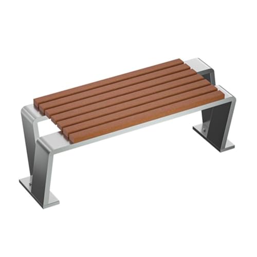 PA-DABAOO Parkbänke Für Draußen, 2-Personen-Terrassenbank, Gartenmöbel, Moderner Rechteckiger Gartenstuhl, Stabiler Edelstahlrahmen, Keine Installation Erforderlich, 1100 Pfund,C von PA-DABAOO