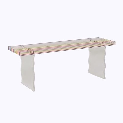 PA-DABAOO Parkbank Aus Acryl, Regenbogen-Außenbank, Moderner 2-Personen-Sitz, Multifunktionale Schuhbänke, Transparente Gartenmöbeldekoration, Leicht Zu Bewegen, Terrasse Und Hinterhof,90cm PA-DABAOO Parkbank Aus Acryl, Regenbogen-Außenbank, Moderner 2-Personen-Sitz, Multifunktionale Schuhbänke, Transparente Gartenmöbeldekoration, Leicht Zu Bewegen, Terrasse Und Hinterhof,90cm von PA-DABAOO