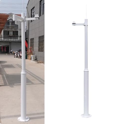 PA-DABAOO Sicherheitskameramasten Für Den Außenbereich, Überwachungskameramast Mit Blitzableiter Und Halterung, Abnehmbarer Kommerzieller Überwachungsmast,B 4.5m/14.76ft PA-DABAOO Sicherheitskameramasten Für Den Außenbereich, Überwachungskameramast Mit Blitzableiter Und Halterung, Abnehmbarer Kommerzieller Überwachungsmast,B 4.5m/14.76ft von PA-DABAOO