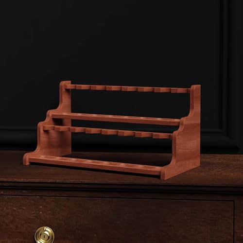 PA-DABAOO Tobakrohr-Standhalter , Holztabakrohrhalterhalter Für Mehrere Tabakrohre , Doppelschicht-Rauchrohr-Ständer Rack , Tabakrohre Zum Rauchen,A 16 grids von PA-DABAOO
