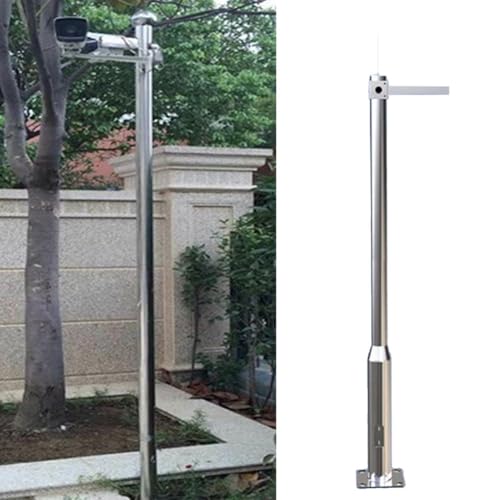 PA-DABAOO Überwachungskameramast Für Den Außenbereich, Universeller Hoher Sicherheitskamerapfostenständer Mit Halterung, Runder Haltepfosten Mit Blitzableiter,2.5m/8.2ft PA-DABAOO Überwachungskameramast Für Den Außenbereich, Universeller Hoher Sicherheitskamerapfostenständer Mit Halterung, Runder Haltepfosten Mit Blitzableiter,2.5m/8.2ft von PA-DABAOO