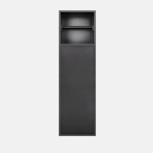 PA-DABAOO Wandschrank Für Versenkten Toilettenpapierhalter, Badezimmernische Aus Edelstahl, Übermontierter Toilettenpapierhalter, Mit Spender Und Aufbewahrung,Gray 60cm von PA-DABAOO