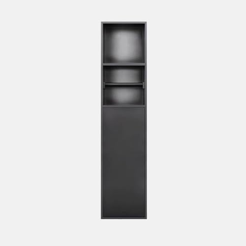 PA-DABAOO Wandschrank Für Versenkten Toilettenpapierhalter, Badezimmernische Aus Edelstahl, Übermontierter Toilettenpapierhalter, Mit Spender Und Aufbewahrung,Gray 80cm von PA-DABAOO