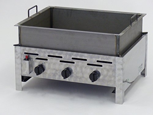 Gasgrill Gastrobräter mit 15cm tiefer Pfanne aus Stahlblech von PA Gastrobräter