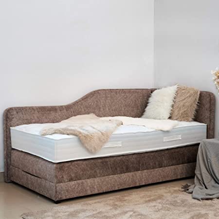 PAARA Boxspringbett | Bettkasten | Seitenteil | Antirutsch | Royal-WS® Taschenfederkern Matratze mit integriertem GELAX® Topper Kern | Jedes Bett EIN Unikat - Made in Germany (90 x 200 cm) von PAARA