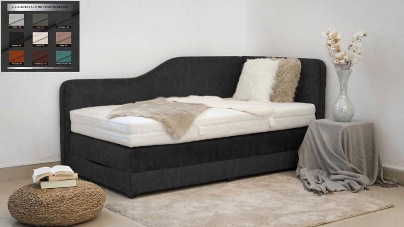 PAARA Boxspringbett Box Alexandria K Bettkasten Kopfteil verstellbar, inkl. Matratze und Topper, mit einzigartigem Belüftungssystem von PAARA