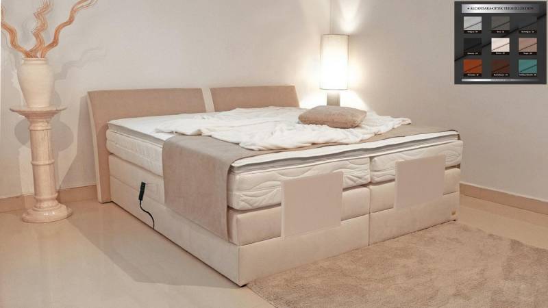 PAARA Boxspringbett Dallas elektrische verstellung Dachschräge Farbwahl, inkl. Matratzen und Topper, mit einzigartigem Belüftungssystem von PAARA