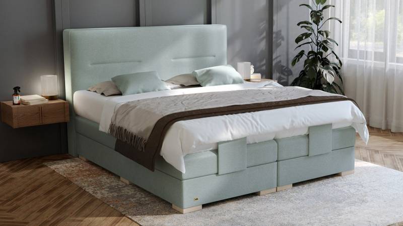 PAARA Boxspringbett Kreta elektrisch verstellbar mit Motor alle Größen, mit einzigartigem Belüftungssystem von PAARA