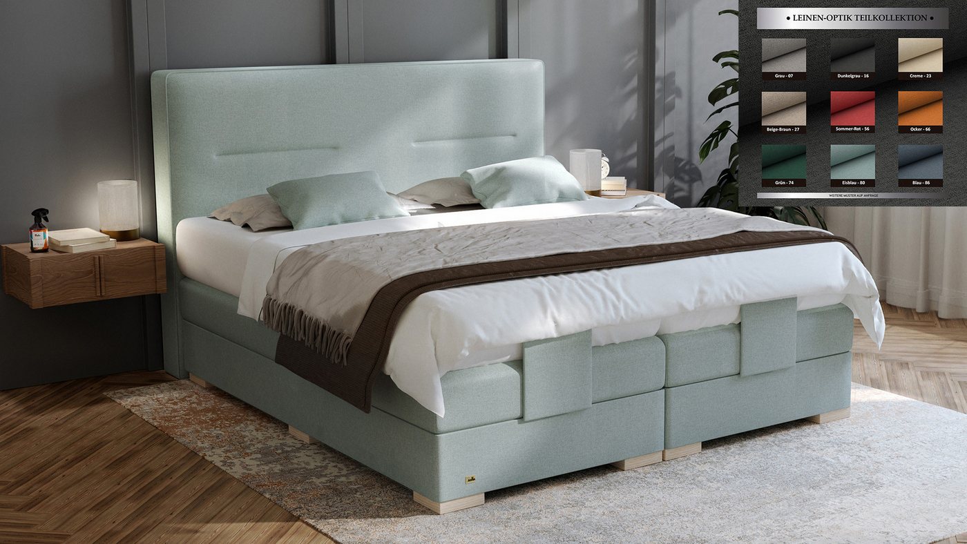 PAARA Boxspringbett Kreta elektrisch verstellbar mit Motor alle Größen, mit einzigartigem Belüftungssystem PAARA Boxspringbett Kreta elektrisch verstellbar mit Motor alle Größen, mit einzigartigem Belüftungssystem von PAARA