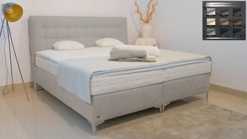 PAARA Boxspringbett Merida ohne Bettkasten mit alles freie Farbwahl, inkl. Matratze und Topper, mit einzigartigem Belüftungssystem PAARA Boxspringbett Merida ohne Bettkasten mit alles freie Farbwahl, inkl. Matratze und Topper, mit einzigartigem Belüftungssystem von PAARA