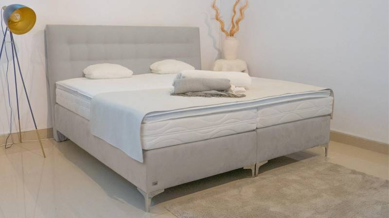 PAARA Boxspringbett Merida ohne Bettkasten mit alles freie Farbwahl, inkl. Matratzen und Topper, mit einzigartigem Belüftungssystem PAARA Boxspringbett Merida ohne Bettkasten mit alles freie Farbwahl, inkl. Matratzen und Topper, mit einzigartigem Belüftungssystem von PAARA