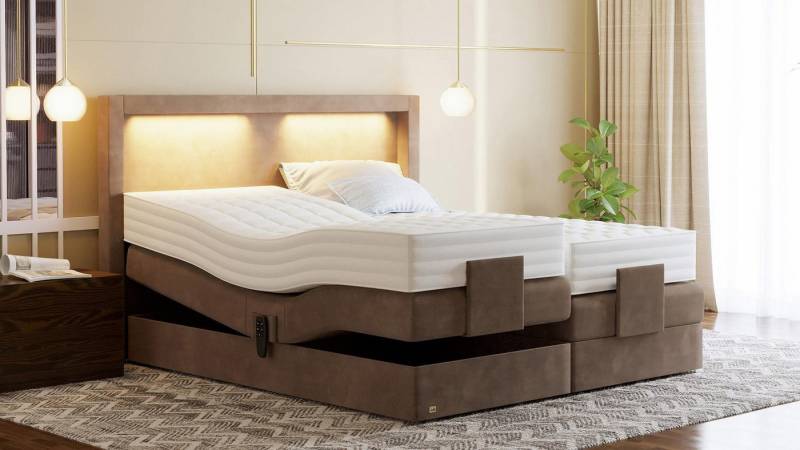 PAARA Boxspringbett elektrisch verstellbar mit LED mit Matratze - Modell Barcelona, mit einzigartigem Belüftungssystem PAARA Boxspringbett elektrisch verstellbar mit LED mit Matratze - Modell Barcelona, mit einzigartigem Belüftungssystem von PAARA