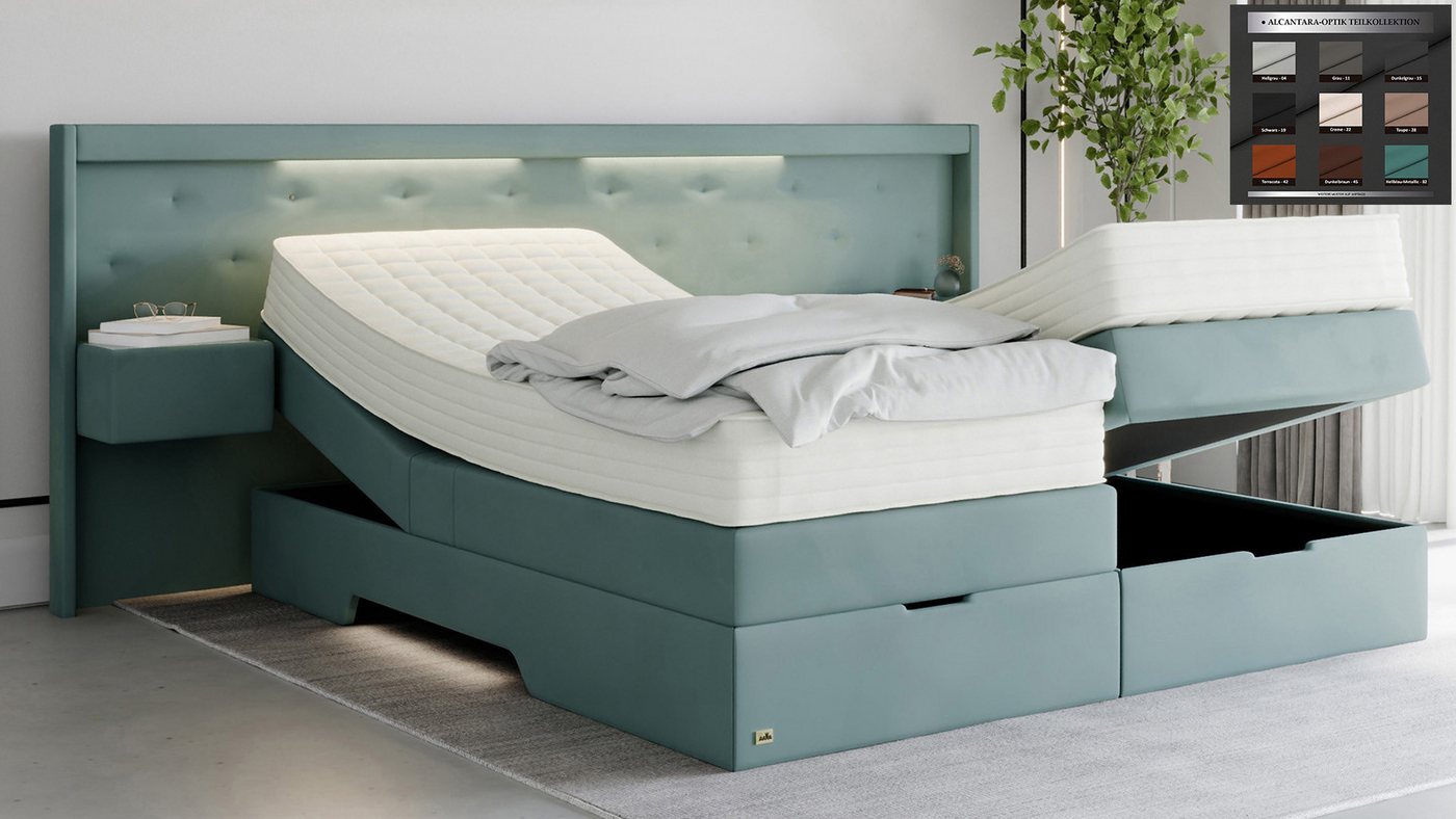 PAARA Boxspringbett mit Nachttischen, Bettkasten, LED, Kopfteil verstellbar Model Paris, Deutschland PAARA Boxspringbett mit Nachttischen, Bettkasten, LED, Kopfteil verstellbar Model Paris, Deutschland von PAARA