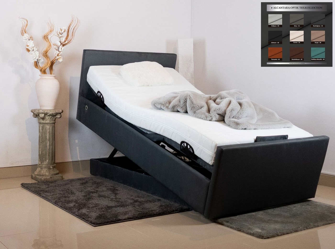 PAARA Funktionsbett Pflegebett Stand Up Höhenverstellbar mit Motor elektrisch, gepolsteres Pflegebett mit USB + USBC Hub PAARA Funktionsbett Pflegebett Stand Up Höhenverstellbar mit Motor elektrisch, gepolsteres Pflegebett mit USB + USBC Hub von PAARA