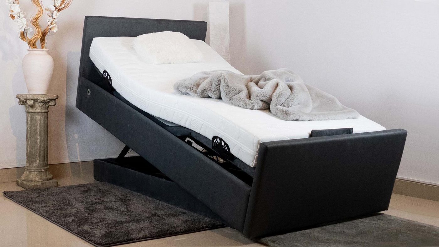 PAARA Funktionsbett Pflegebett Stand Up Höhenverstellbar mit Motor elektrisch, gepolsteres Pflegebett mit USB + USBC Hub PAARA Funktionsbett Pflegebett Stand Up Höhenverstellbar mit Motor elektrisch, gepolsteres Pflegebett mit USB + USBC Hub von PAARA
