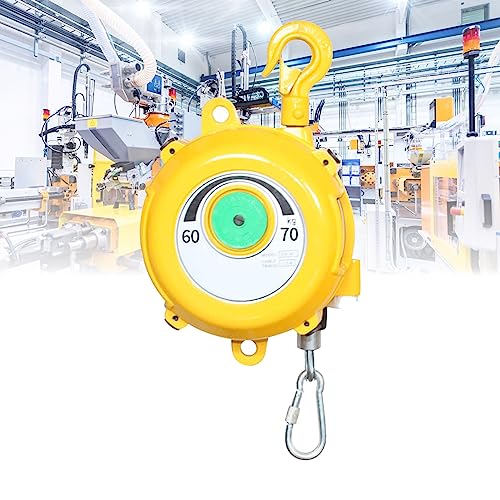 1 Stück einziehbarer Federzug – verstellbarer Werkzeughalter mit Haken und Drahtseil for den Einsatz in Werkstätten, Automobilen und Fließbändern(60-70kg) von PAAWBW