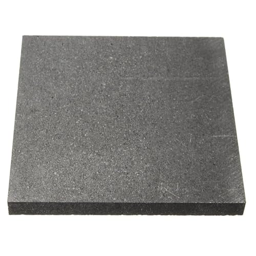 1 Stück hochreines Graphit-Kohlenstoffblatt 4"x4" - Anpassbare Elektroden-Graphitplatte for verschiedene Anwendungen(100X100X12mm) von PAAWBW