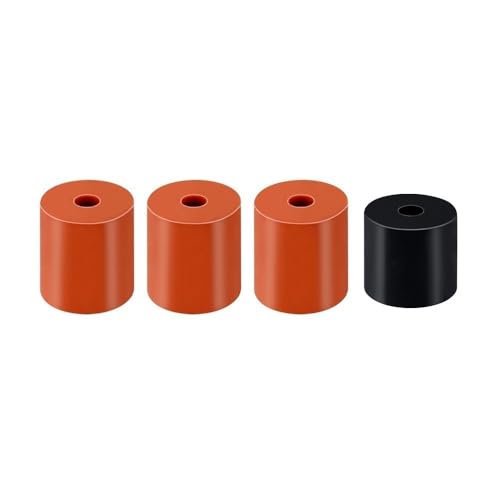 3D-Drucker-Silikon-Abstandshalter-Set – 4 Stück (3 lang + 1 kurz) Heizbett-Nivelliersäulen for eine stabile Installation(Orange) von PAAWBW