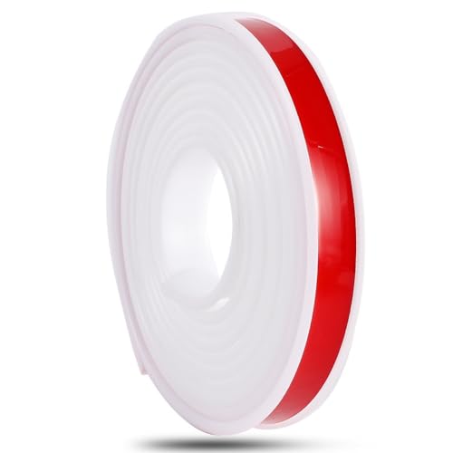 PAAWBW U-SRubber-Kantenbesatz – selbstklebendes TPE-Kantenband for die Reparatur von Sperrholzschränken und die Restaurierung von Möbeln, 10 Fuß, 9–30 mm Breite(White,18mm) von PAAWBW