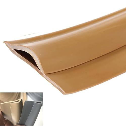 Robuste, Selbstklebende Übergangsleiste aus PVC for den Boden – Glatte Kanten von Teppich zu Fliesen for eine sichere Navigation zu Hause(Brown,Length 10m(32.8ft)) von PAAWBW