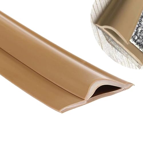 Selbstklebende PVC-Übergangsleiste for Teppich und Fliesen – langlebige Kantenleiste for einen glatten Bodenübergang, anpassbare Größe for stark frequentierte Bereiche(Light Brown,Length 20m(65ft)) von PAAWBW