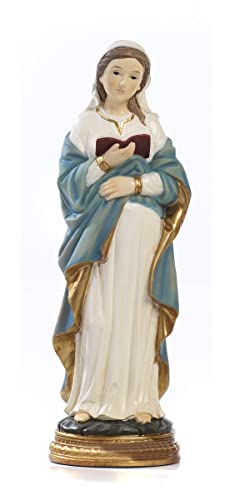 PABEN Schwangere Maria Statue mit Buch 40,3 cm aus Harz Religiöse Artikel von PABEN
