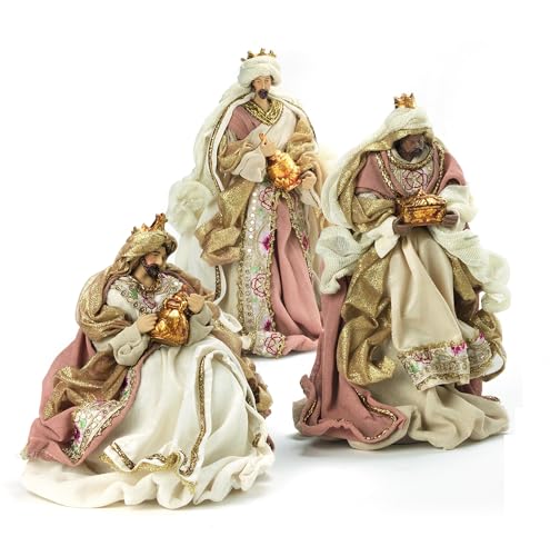 Presepe Natività in Stoffa e Resina, altezza massima 26,5 cm (Re Magi) von PABEN