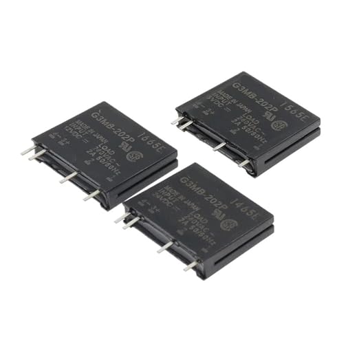 【5-1 Stück】5 V 12 V 24 V DC-AC Halbleiterrelaismodul G3MB-202P PCB SIP SSR AC 240 V 2 A Schalter Relaiswiderstand Snubber-Schaltung (1 Stück, 24 V) von PABVRPYT