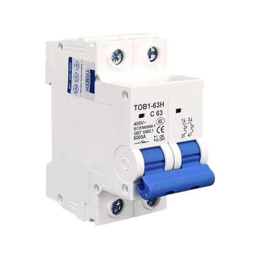 AC Leitungsschutzschalter TOB1-63H Kurve C 230/400V~50Hz/60Hz 1P 2P 3P 4P 3A 6A 10A 16A 20A 25A(4,16A) von PABVRPYT