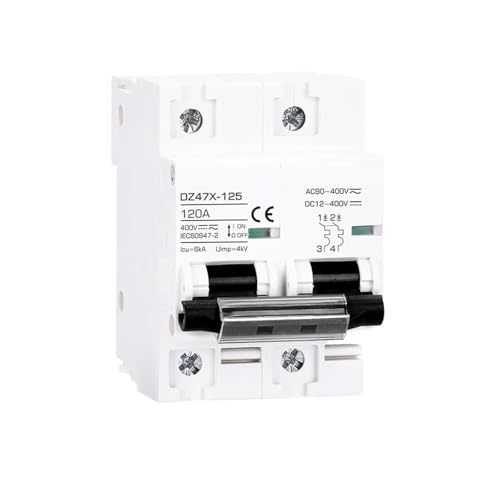 DC Leitungsschutzschalter AC 400V 80A 100A 120A MCB 400V A Thermoschutzschalter für Solarpanel-Akku (100A) von PABVRPYT